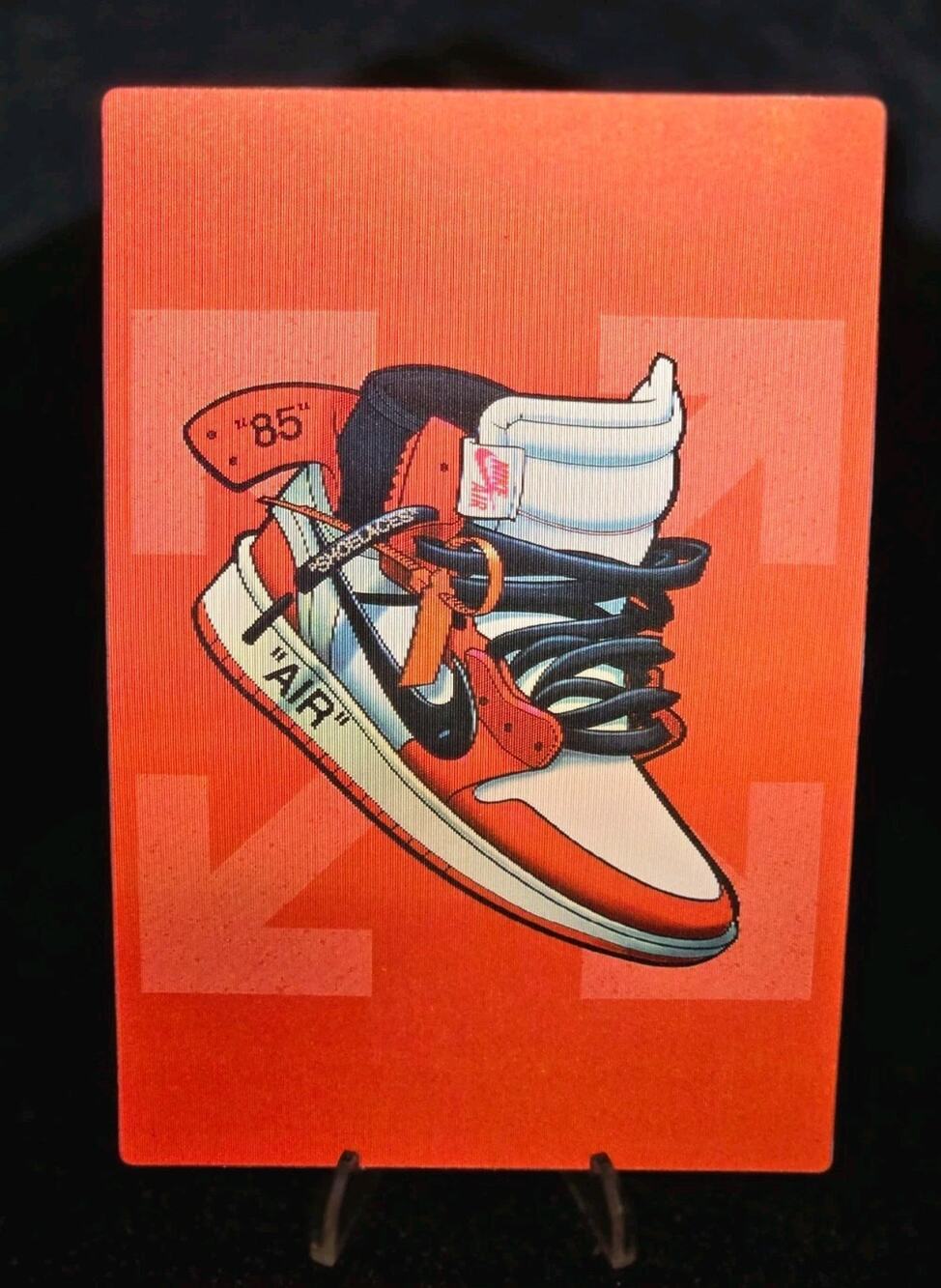 Jordan 1 Shoes Sneakers 3D Motion Lenticular Car Laptop Decal Sticker Peeker